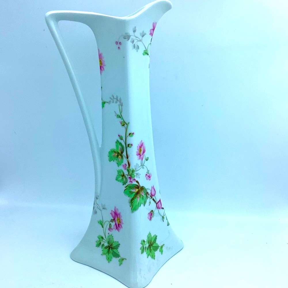 Limoge Chamart France Musset  13” Tall Porcelain Pitcher